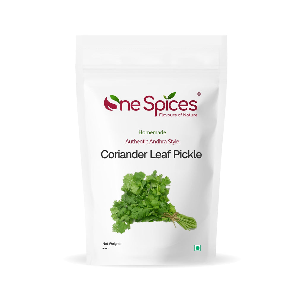 Coriander Leaf Pickle - One Spices Flavours of Nature