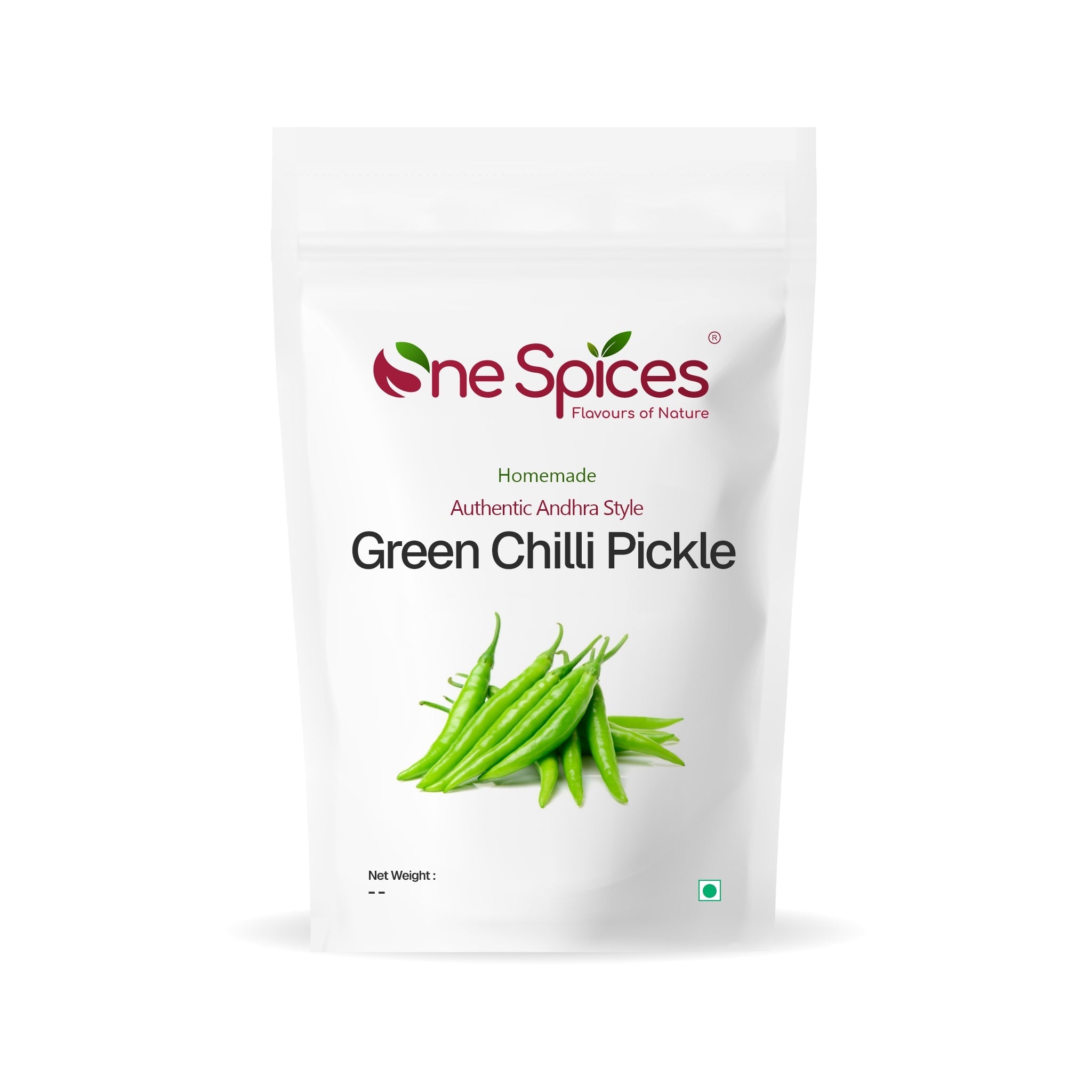 Green Chilli Pickle - One Spices Flavours of Nature