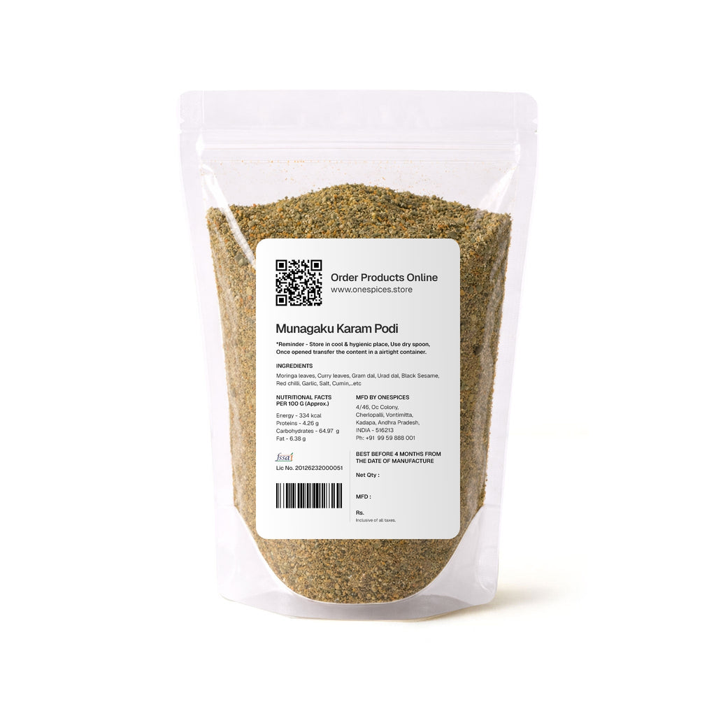 Munagaku Karam Podi - One Spices Flavours of Nature