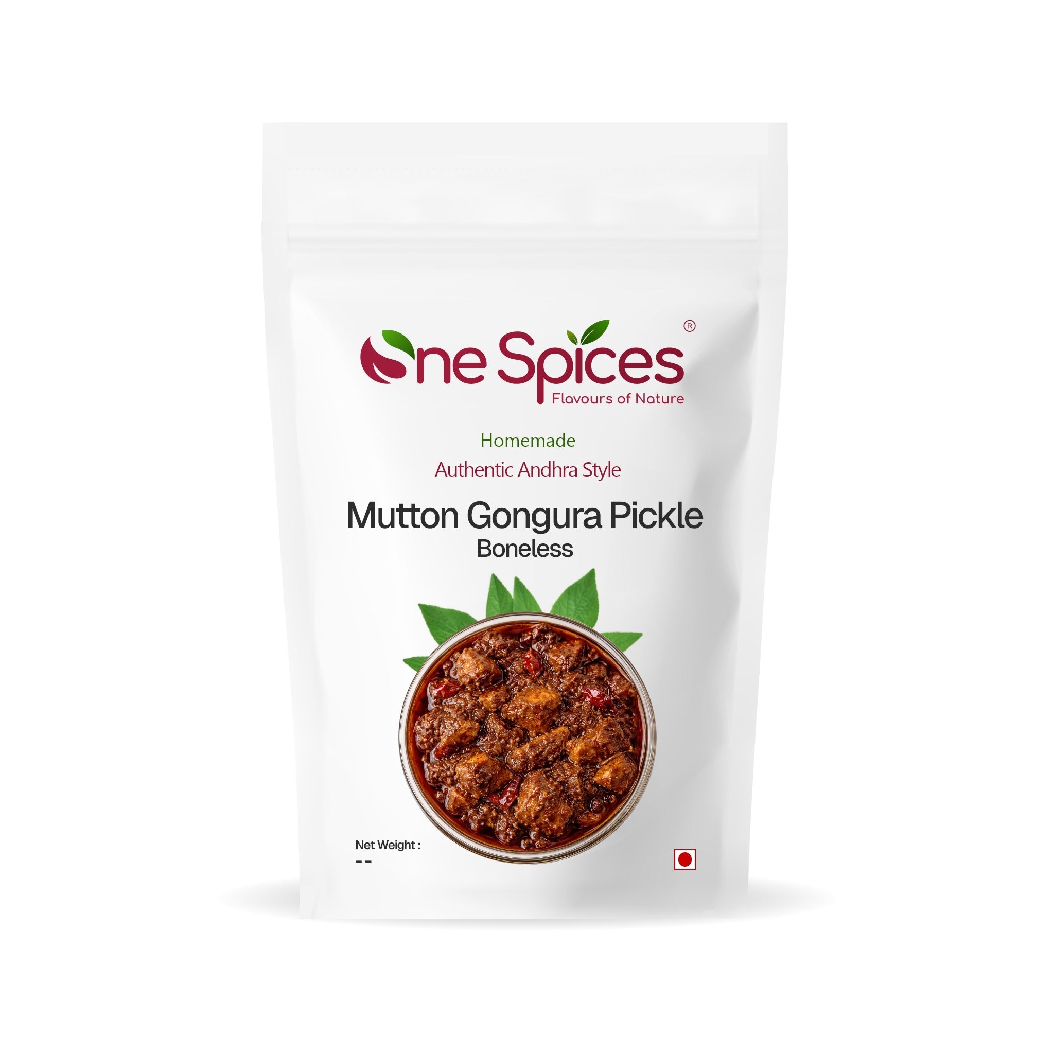 Mutton Gongura Pickle Boneless - One Spices Flavours of Nature