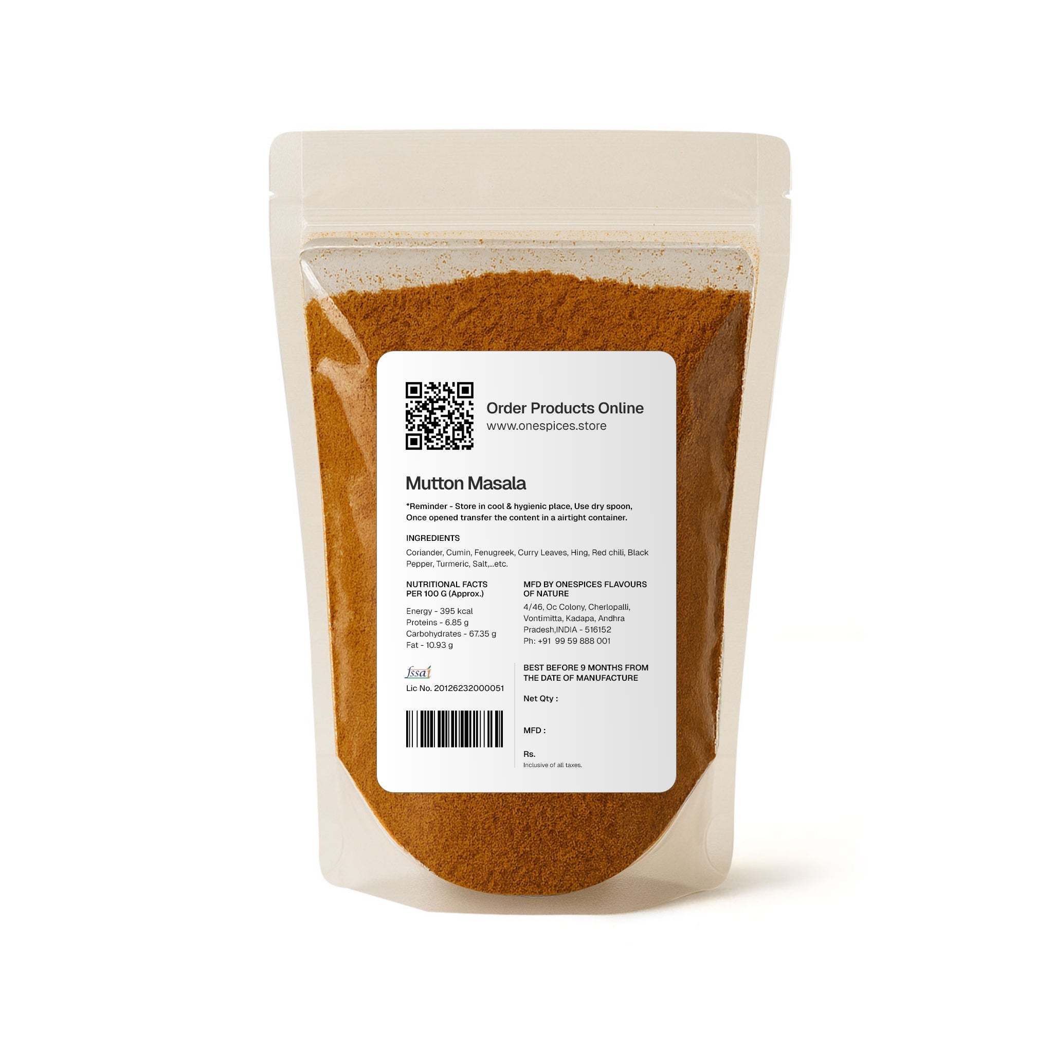 Mutton Masala - One Spices Flavours of Nature