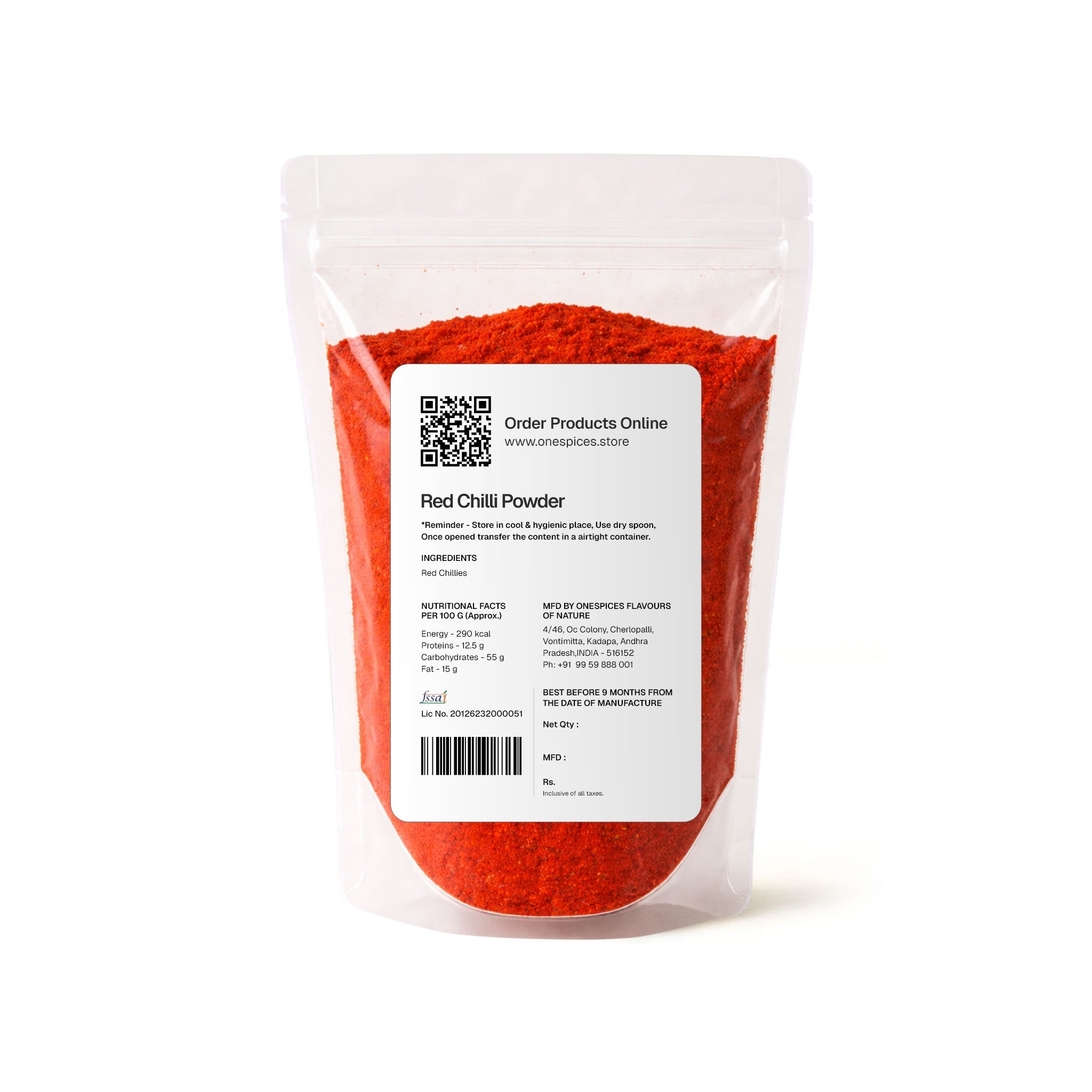 Red Chilli Powder - One Spices Flavours of Nature