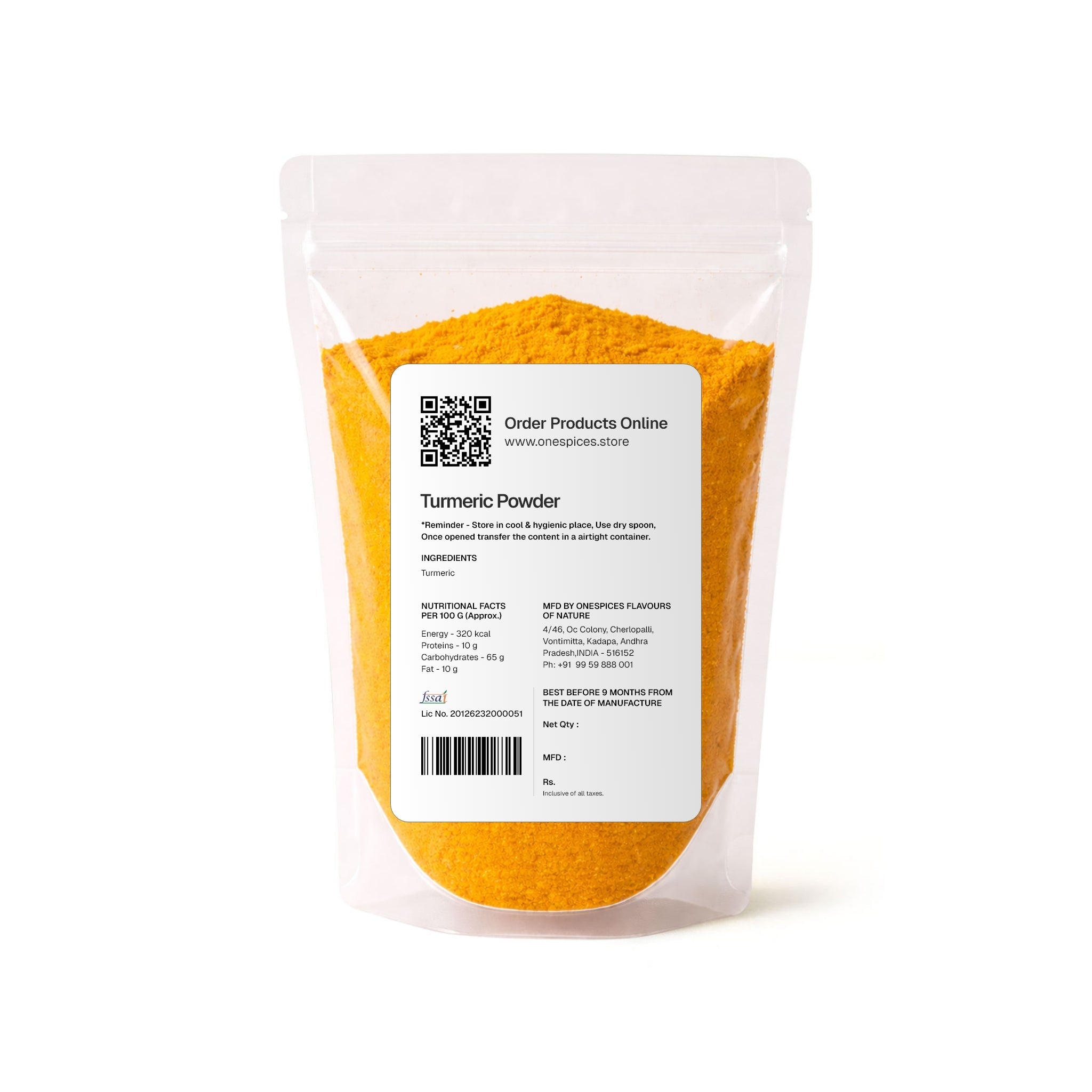 Turmeric Powder - One Spices Flavours of Nature